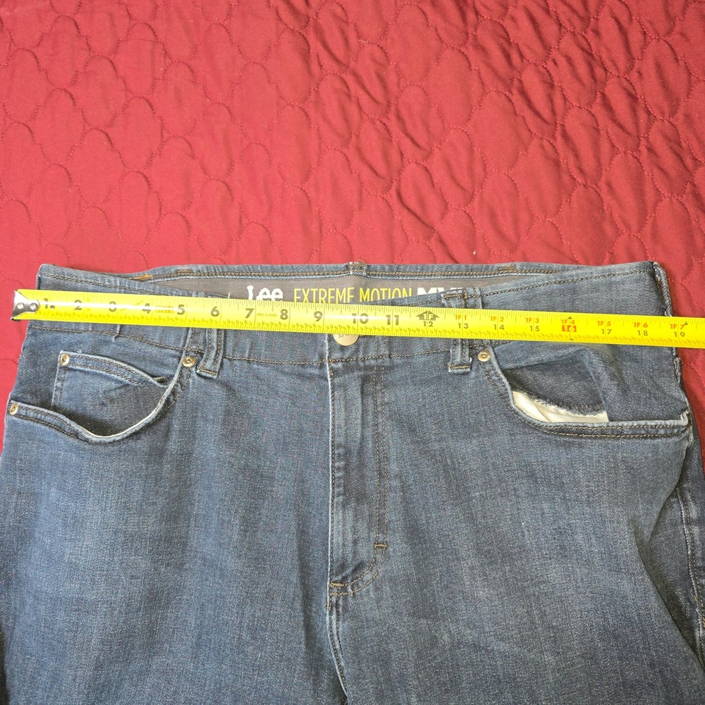 Lee Extreme Motion MVP Mens Jeans 38x30 Dark Blue Denim Wash - Picture 5 of 11